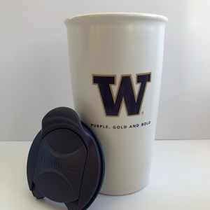 Starbucks UW Huskies Double Wall Travel Tumbler